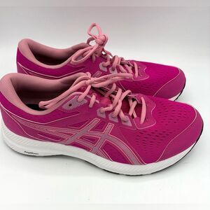 ASICS women’s gel contend 8 amplifoam running shoe in pink rave size 10